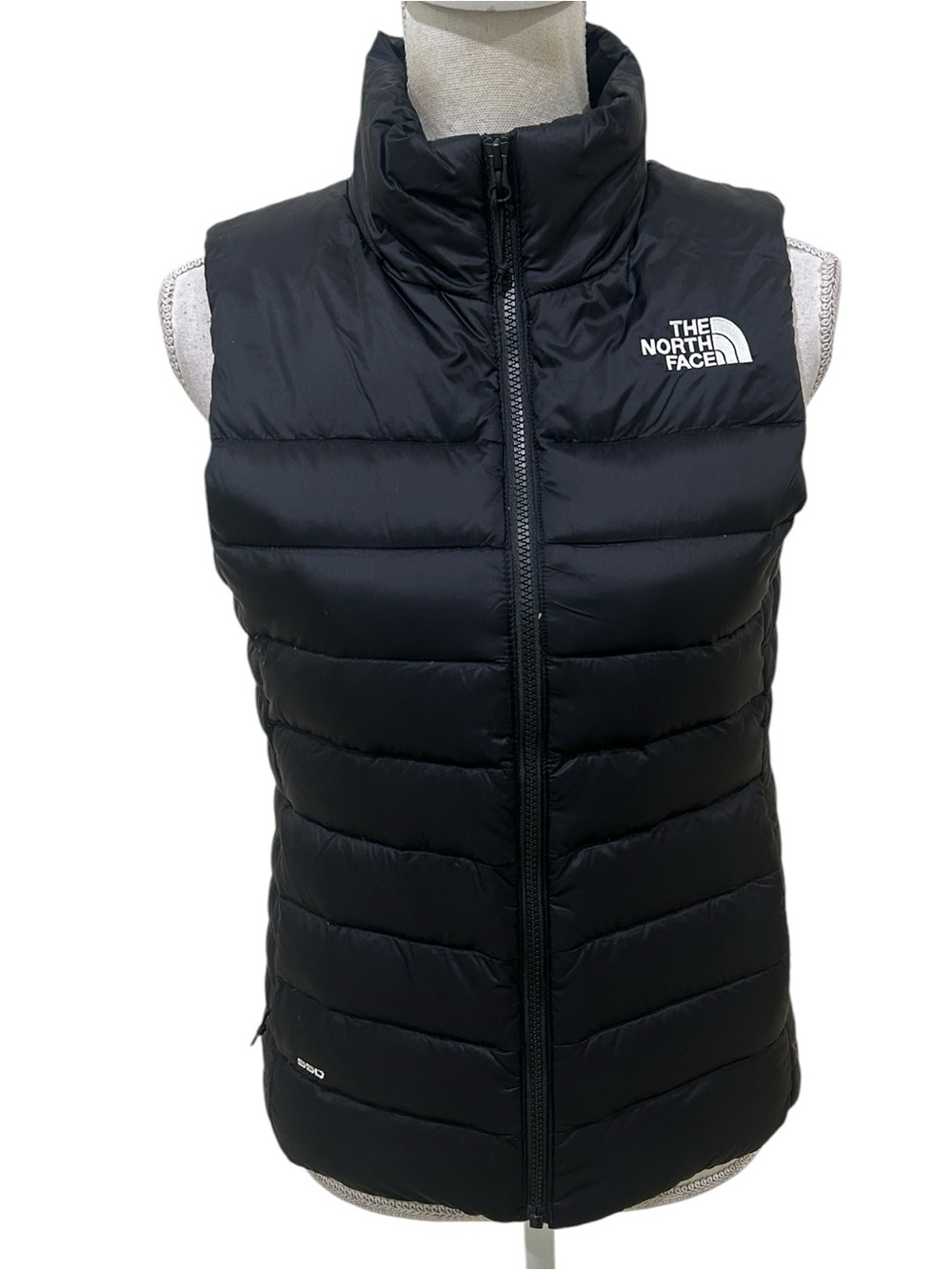 The North Face Black down Insulated Puffer zip up Vest zip pockets size small